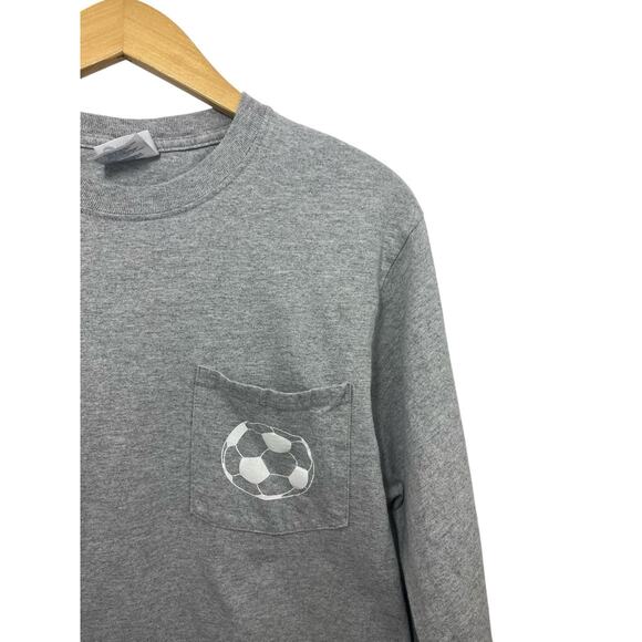 Soccer T-shirt Gray Mia Hamm Quote Long Sleeve Medium USWNT Blokecore Unisex - Picture 2 of 7